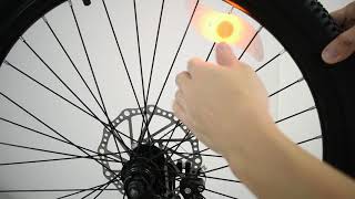 Led bike spoke light installation tutorial [upl. by Ardnuas318]