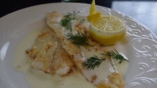 All About Sauces Series  how to make classic French style fish with Lemon Beurré Blanc sauce [upl. by Nnaarual955]