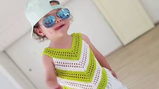 Little Girl Summer Top Easy crochet tutorial [upl. by Akit]