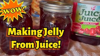 InspiredByKneady  Making Jelly from Store Bought Juice [upl. by Amarette]