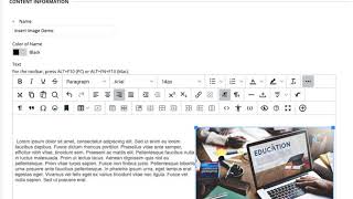 Inserting Images  the New Blackboard Editor [upl. by Namrehs411]