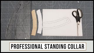 New Standing Collar A Simple Professional Guide To Pattern Making For Beginners  MANDARIN COLLAR [upl. by Hseyaj633]