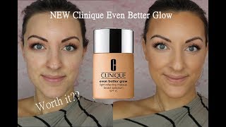 NEW Clinique even better glow foundation reviewdemo [upl. by Accber]