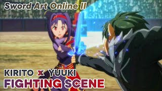 Kirito VS Yuuki  Sword Art Online 2  Fighting Scene  Battle Scene [upl. by Keeley]