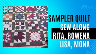 Sampler Quilt Sewalong Costream with Rita Week One [upl. by Marcela]