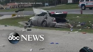 HeartStopping Car Wreck Caught on Camera In Florida [upl. by Merari]