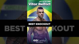 KO knockout Vitor Belfort UFC 19981016  The Fastest Hand Work shorts [upl. by Oniluap63]