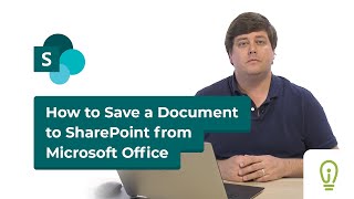 How to Save a Document to SharePoint from Microsoft Office [upl. by Halbeib]