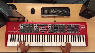 Nord Stage 3 HP76 Demo [upl. by Litsyrk769]