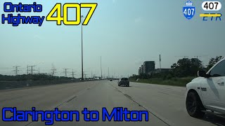 Ontario Highway 407407 Express Toll Route WB  Clarington to Milton [upl. by Jermain840]