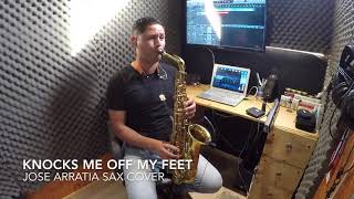 knocks me off my feet  Stevie Wonder  Jose Arratia Sax Cover [upl. by Haidedej]