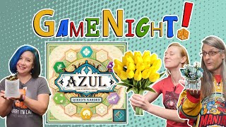 Azul Queens Garden  GameNight Se9 Ep50  How to Play and Playthrough [upl. by Luy498]