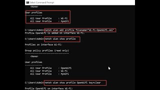 How to see wifi password from command prompt on a Windows PC [upl. by Imnubulo]