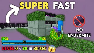 New 121 No Endermite Enderman XP Farm Tutorial in Minecraft Bedrock  30 Levels in 30 Seconds [upl. by Leff]