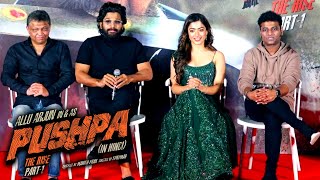 Pushpa  The Rise Hindi Press Meet At Mumbai  Allu Arjun Rashmika Mandanna DSP Manish Shah [upl. by Josefina]