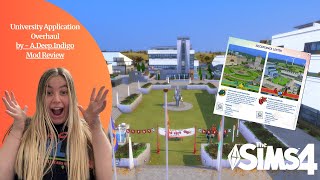 The Sims 4 A More Realistic University Application Mod Review [upl. by Merry180]