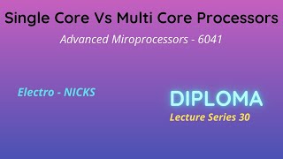 Single Core Vs Multi Core Processors Advanced Microprocessors Lecture Series 30 [upl. by Valenka869]