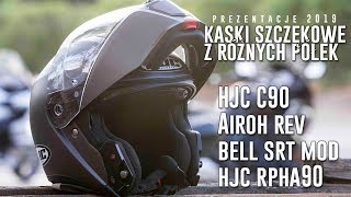 4 Kaski Szczękowe z Różnych Półek  HJC C90 Airoh Rev BELL SRT Mod HJC Rpha 90 [upl. by Ecnahc]