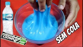 COMO FAZER SLIME DE PASTA DE DENTE E ÁGUA SEM COLA  SEM ATIVADOR  SEM MASSINHA  SEM TENYS PÉ [upl. by Anilam798]