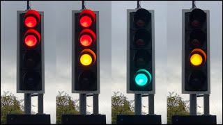 Bishops Stortford Thorley Bus Link PEEK TLED Traffic Lights [upl. by Yennaiv]