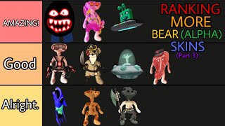 RANKING EVERY BEAR ALPHA SKIN Part 3  Roblox Bear [upl. by Marlea29]