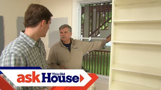 How to Build a Custom BuiltIn Using Stock Shelving  Ask This Old House [upl. by Neeham]