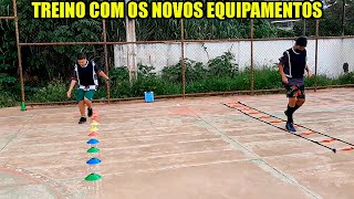 Treino de Futsal  preparo físico novos equipamentos [upl. by Evad]