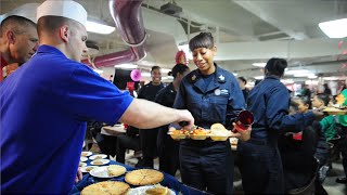 Thanksgiving aboard USS Carl Vinson in the Arabian Gulf [upl. by Adi64]