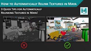 How to Automatically Relink Textures in Maya [upl. by Hamford]