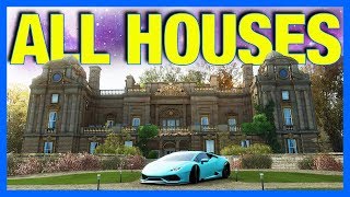 Forza Horizon 4  All House Locations Rewards and Prices [upl. by Johst]