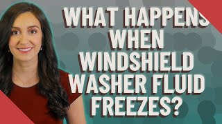 What happens when windshield washer fluid freezes [upl. by Ynner217]