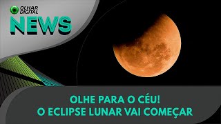 Ao vivo  Olhe para o céu O eclipse lunar vai começar  17092024  OlharDigital [upl. by Leilah2]