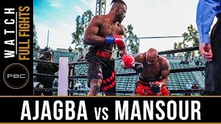 Ajagba vs Mansour FULL FIGHT March 9 2019  PBC on FOX [upl. by Fanchan]