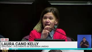 Laura Cano quotEl 85 de los trabajadores del Hospital Posadas trabaja bajo la modalidad de contratosquot [upl. by Soelch]