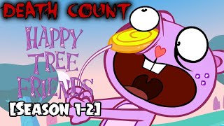 Happy Tree Friends Season 1 and 2 19992005 DEATH COUNT [upl. by Imarej826]