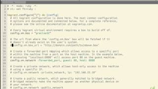 06 The Vagrantfile [upl. by Cristian]