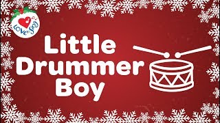 Little Drummer Boy with Lyrics Christmas Carol and Christmas Song [upl. by Rother227]