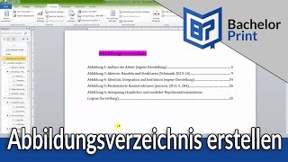 ABBILDUNGSVERZEICHNIS ERSTELLEN  Bachelorarbeit amp Hausarbeit  Word [upl. by Sanborne]