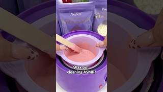 Silicone wax pot makes it easy 😍 yeelen yeelenwax waxingkit waxing hardwax waxbeads asmr [upl. by Andreana818]