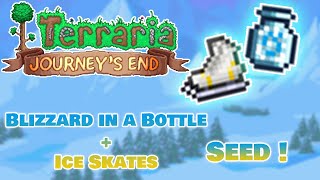 Terraria 14 Blizzard in a Bottle  Ice Skates Seed in the Description Working 1405 [upl. by Dnumyar492]