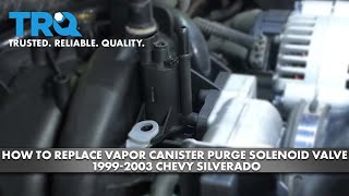 How to Replace Vapor Canister Purge Solenoid Valve 19992003 Chevy Silverado [upl. by Orland]