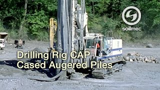 Drilling Rig Soilmec SR 80 CAP Cased Augered Piles [upl. by Portingale]