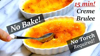 Stove top Creme Brulee  1 min Prep with NoTorch Hacks [upl. by Haisej353]