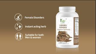 Benefits of Lodhra Powder  Yuvika Herbs [upl. by Tayyebeb852]