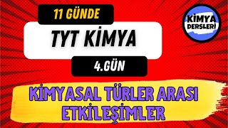 Kimyasal Türler Arası Etkileşimler Animasyonlu  11 Günde TYT Kimya  4Gün [upl. by Devi]