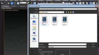How to Save 3ds Max Animation Video in Avi Format [upl. by Brigitte]