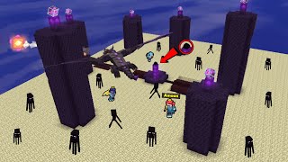 Blockman GO RPG Defeating The Enderdragon and ENDERMEN in Bedwars Blockman GO [upl. by Ahsena156]