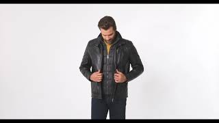 Ross amp Cole Herren Lederjacke  247128  Personalshop [upl. by Ellehcen]