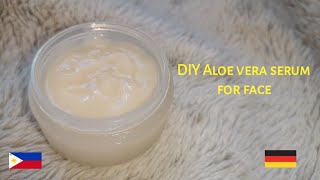 HOMEMADE ALOE VERA GEL SERUM FOR FACE [upl. by Dibbrun]