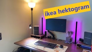 Ikea hektogram floor uplighter  reading lamp [upl. by Gnoht]